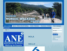 Tablet Screenshot of nordicwalking-ane.es